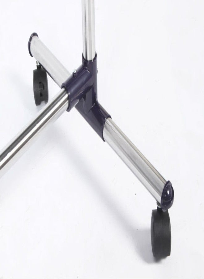 Loop Group حامل ملابس قابل للتعديل والتمديد من الفولاذ المقاوم للصدأ من مجموعة لوب، مزود بعجلات (1، فولاذ) - Image 4